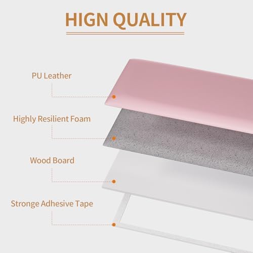 Headboards Wall Panel for Twin, Self-Adhesive 3D Wall Panels, Upholstered Wall Panel for Bedroom/Living Room (4 Pieces 9.84 in x 23.6 in)