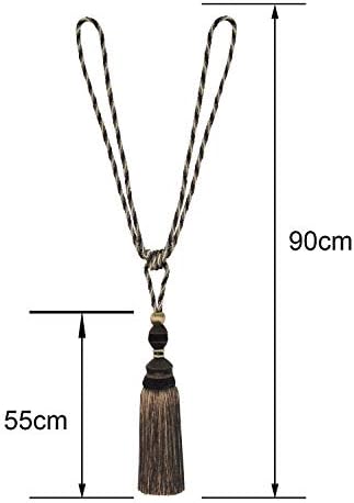 2 Pack Tassel Curtain Tiebacks Drapery Curtain Holdbacks