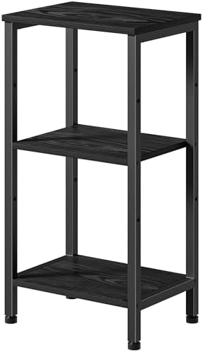 Asgolion 30 Inch Tall Side Table, Small End Table with Adjustable Shelf