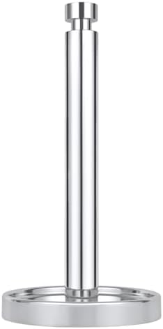Ivilon Countertop Paper Towel Holder - Steady and Easy Tear - Fits All Paper Towel Rolls - Chrome