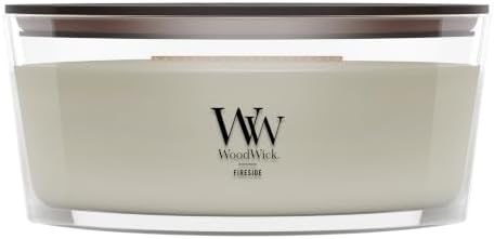 WoodWick Fireside Scented Candle, Crackling Wick, 16oz