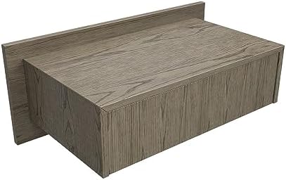 VANT 39 in Floating Wall Mounted Nightstand with Drawer, Weathered Oak