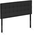 Furinno Roanne Tufted Headboard, Full, Black