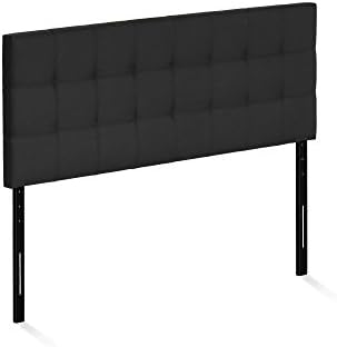 Furinno Roanne Tufted Headboard, Full, Black