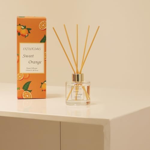 100ml Scent Diffuser with 6 Fiber Sticks, 3.5 oz Reed Diffuser Set