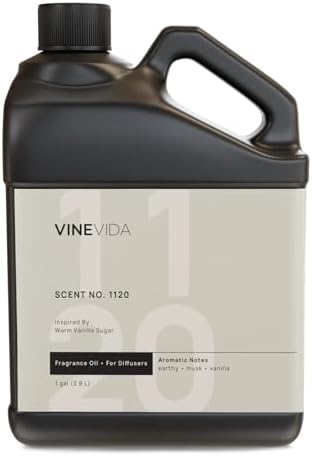 VINEVIDA [128 Fl Oz] Scent NO. 1120 Fragrance Oil for Cold Air Diffusers, Aromatic Notes of Earthy Musk Vanilla, Essential Oils for Diffuser Oil Refill & Air Freshener Room Spray