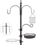 YINGYM Bird Feeder Stand Pole, 77 Inch Bird Feeding Station for Outside