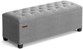 SONGMICS Storage Ottoman Bench, Foot Rest with Legs, Load up to 661.4 lb
