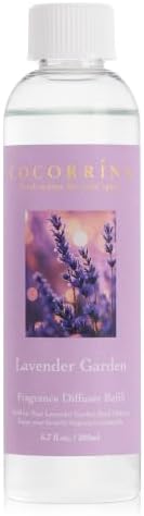 COCORRÍNA Refill - Lavender Garden 6.7 oz. Scented Oil for Reed Diffuser Home Fragrance for Bedroom, Bathroom