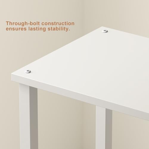 TUTOTAK End Table, Side Table, Nightstand, 2-Tier Storage Shelf
