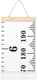 Growth Height Chart for Kids, Removable 79"x7.9" (Black & White)