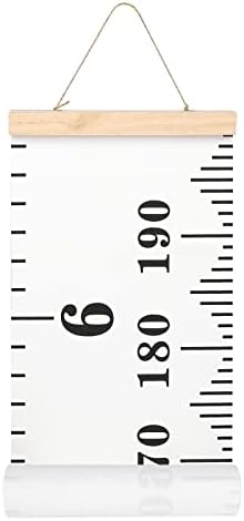 Growth Height Chart for Kids, Removable 79"x7.9" (Black & White)