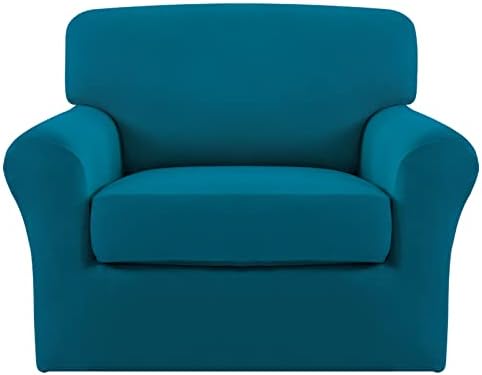 Easy-Going 2 Pieces Stretch Sofa Slipcover for Armchair Washable