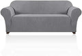 PrinceDeco Couch Covers for 3 Cushion Couch Sofa Pet Friendly Extra Large Couch Cover for Oversized Sofa Washable Furniture Protector Fitted Sofa Slipcovers Stay in Place(XL Sofa, Dove)