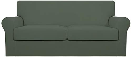 Easy-Going Stretch Oversized Loveseat Couch Cover for 2 Cushion Washable