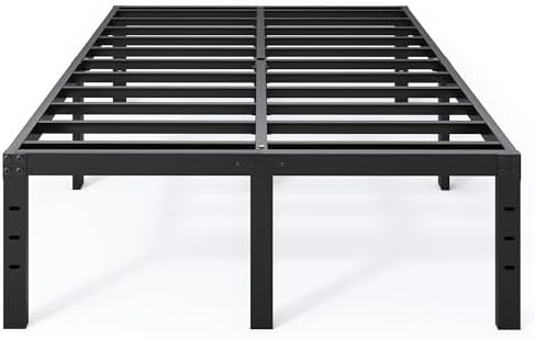 Queen Bed Frame - 18 in Sturdy Platform Bed Frame Queen Size
