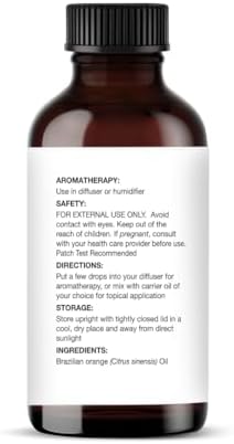 Majestic Pure Brazillian Orange Essential Oil for Diffuser - 1 Fl Oz