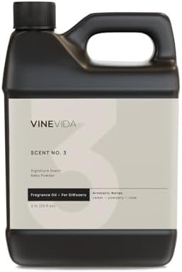 VINEVIDA [32 Fl Oz] Baby Powder Fragrance Oil for Cold Air Diffusers, Essential Oils for Diffuser Oil Refill & Air Freshener Room Spray