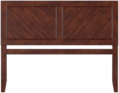 AFI, Canyon Queen Solid Wood Rustic Farmhouse Headboard, Walnut