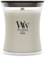 WoodWick Fireside Scented Candle, Crackling Wick, 9.7oz
