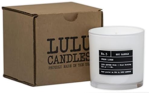 Lulu Candles Moroccan Amber Luxury Scented Soy Jar Candle, 9 Oz.