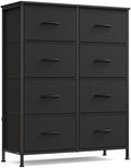 SONGMICS Dresser for Bedroom, Tall Dresser with 8 Fabric Drawers