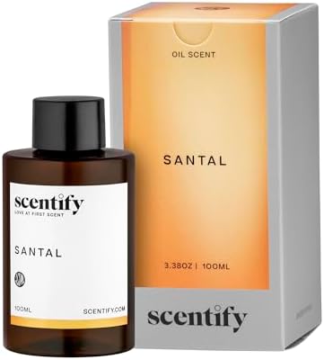 Scentify Santal Aroma Oil Refill for Diffusers, 100ml / 3.38 fl oz