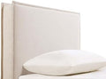 Coaster Izzy Twin Upholstered Panel Headboard with Flange, Sand 315985T