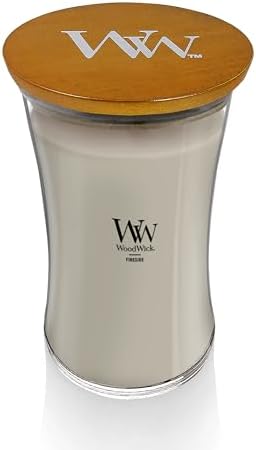 WoodWick Fireside Scented Candle, Crackling Wick, 21.5oz (Pack of 4)