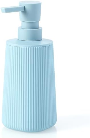YAUKPH Small Soap Dispenser for Bathroom and Kitchen Light Blue