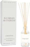 Sweet Water Decor Christmas Reed Diffuser Set - Fresh Cut Trees, Orange, and Cloves Holiday Reed Diffuser for Home with Long Lasting Fragrance - Non-Toxic Oil Reed Diffuser Made in the USA
