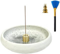 6 Inch Japanese Incense Holder for Stick,Ceramic Handmade White