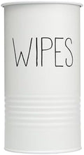 Wipe Holder for Kitchen/Bathroom Counter, Farmhouse Kitchen Decor, Vintage Countertop Wipe Storage Organizer Caddy, Steel with Matte White Finish