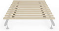 Treaton, 1-Inch Extra Heavy Duty Horizontal Wooden Bunkie Board/Bed Slats, Enhance Mattress Support, Queen(60.5"), Beige