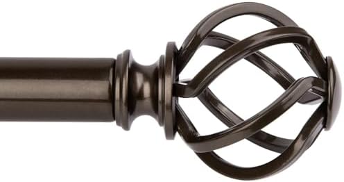 KAMANINA Bronze Finials for 1 or 7/8 In Curtain Rod, with M6 Standard Screw