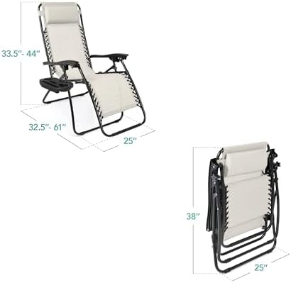Best Choice Products Zero Gravity Chair Recliner, Ivory
