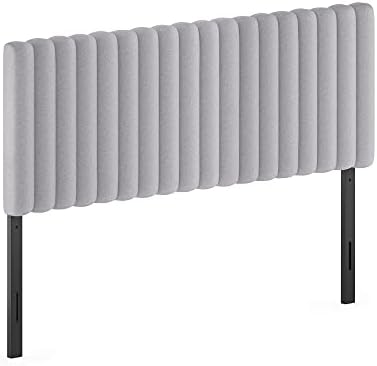 Furinno Roanne Upholstered Tufted Headboard, Glacier, Queen