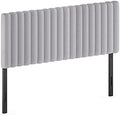 Furinno Roanne Upholstered Tufted Headboard, Glacier, Queen