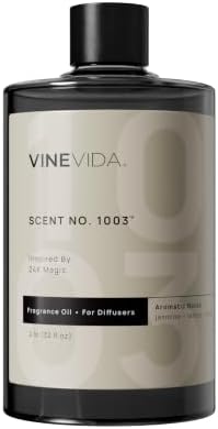VINEVIDA [32 Fl Oz] Scent NO. 1003 Fragrance Oil for Cold Air Diffusers, Aromatic Notes of Lemon Jasmine Musk, Essential Oils for Diffuser Oil Refill & Air Freshener Room Spray