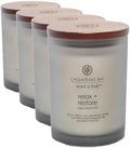 Chesapeake Bay Candle PT41987 Candle Medium Jar Sheer Jasmine Home Decor 8.8oz (Pack of 4)