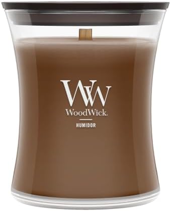 WoodWick Humidor Scented Candle, Crackling Wick, 9.7oz