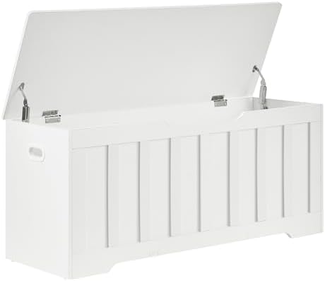 VANKILEY 43.3" Storage Chest Extra Large, Storage Bench.(White)