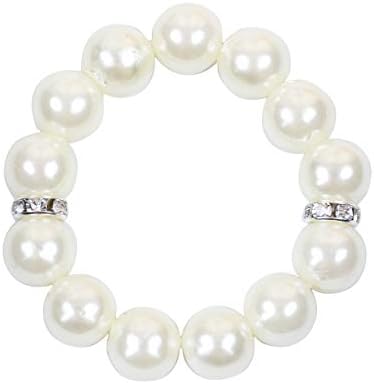 ZiDeTang 20Pcs Pearl Rhinestones Napkin Ring for Table Decoration Serviette Holder Party Decoration C