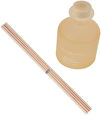 Cocorrína Reed Diffuser - Citrus Verbena 6.76oz Diffuser with Sticks Home Fragrance Essential Oil Reed Diffuser for Home Bedroom Bathroom Shelf Decor Office Decor (Summer Collection)