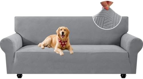 XINEAGE XL Sofa Slipcover Pet Friendly, Stretch Couch Cover,Light Gray