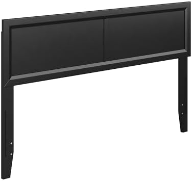 AFI, Sophia Adjustable Modern Queen Wood Headboard, Black