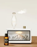 Waterless Oil Diffuser, Snowy Mountains Style, 3 Color Light with Bulb