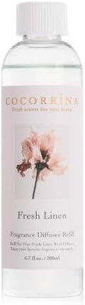 COCORRÍNA Refill - Fresh Linen Scented Oil for Reed Diffuser Home Fragrance for Bedroom, Bathroom