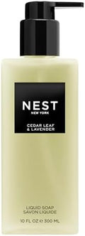 NEST New York Liquid Soap, Cedar Leaf & Lavender - 10 fl oz - Cleanses & Nourishes Skin - Approx. 300 Pumps Per Bottle - Gluten Free & Cruelty Free