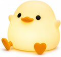DODO Duck Night Light for Kids, Soft Squishy Silicone Duck Lamp with 20-Minute Timer, 2 Brightness Levels, Rechargeable Touch Nightlight, Ages 3+